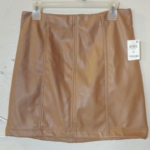 And now this leather skirt with sipper
